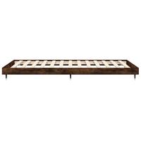 Bedframe zonder matras hout gerookt eikenkleurig 75x190 cm - thumbnail