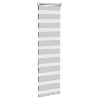 VidaXL Zebra rolgordijn 50x150 cm stofbreedte 45,9cm lichtgrijs - thumbnail