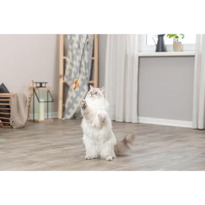Trixie kattenhengel vis kunststof / pluche