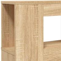 Hoofdbord met LED 200x18,5x103,5 cm bewerkt hout sonoma eiken - thumbnail