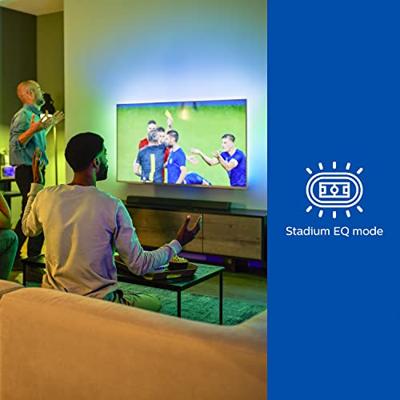 Philips B8205/10 SoundBar met Ingebouwde Subwoofer (2.1-Kanaals, 200 W, Dolby Audio, HDMI ARC, DTS Play-Fi Compatibiliteit, Spraakassistenten, Klein Formaat) - 2020/2021 Model