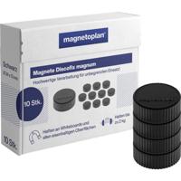magnetoplan Magneet Discofix Magnum (Ø x h) 34 mm x 13 mm Rond Zwart 10 stuk(s) 1660012 - thumbnail