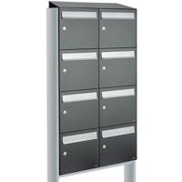 Allux Flow Set 2-Breed, 4-Hoog Met Dak Op Statief Antraciet - 40040065_2x4ds - thumbnail