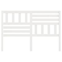 Hoofdbord 156x4x100 cm massief grenenhout wit - thumbnail