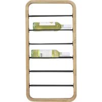 Light & Living Wijnrek Sorrento 80cm, donker grijs+hout - thumbnail