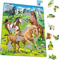 Selecta Larsen legpuzzel dieren - paarden, 65st. - thumbnail