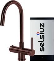 Selsiuz Inox kokend water kraan met single boiler en C-uitloopkraan copper - thumbnail