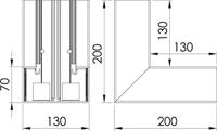 OBO Bettermann 6274540 Montageaccessoire (b x d) 130 mm x 70 mm 1 stuk(s) Zuiver wit - thumbnail