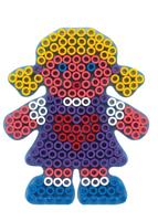 Hama strijkkralenbordje maxi meisje - thumbnail