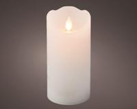 Led kaars wax vlam verlichting 15 cm wit - thumbnail