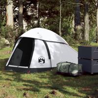 VidaXL Koepeltent 1-persoons waterdicht verduisterend stof wit - thumbnail