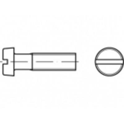 TOOLCRAFT TO-5385444 Cilinderkopschroeven M10 16 mm Sleuf Staal Galvanisch verzinkt 100 stuk(s)