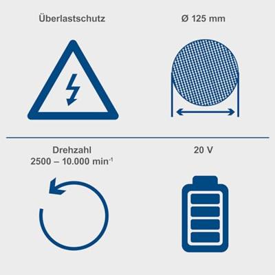 Scheppach Accu Haakse Slijper 20V C-AG125-X - 5909234900 Scheppach Accu Haakse Slijper 20V C-AG125-X - 5909234900