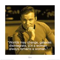 Kunstdruk Star Trek - James T Kirk iQuote 40x40cm - thumbnail