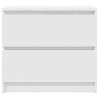 Tv-meubel 60x35x54 cm bewerkt hout wit - thumbnail