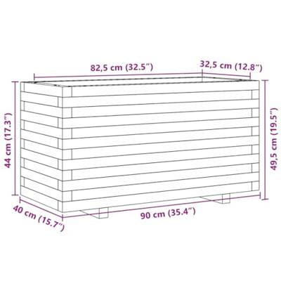 Plantenbak 90x40x49,5 cm gempregneerd grenenhout Plantenbak 90x40x49,5 cm gempregneerd grenenhout