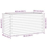 Plantenbak 90x40x49,5 cm gempregneerd grenenhout - thumbnail