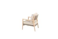 Julia low dining stoel brushed teak incl. 2 kussens 70x71,5x86 cm 4SO - 4so - thumbnail
