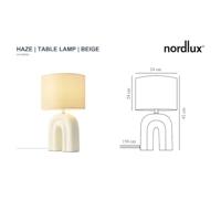 Nordlux Trendy tafellampHaze zand bruin - 2412705009 - thumbnail