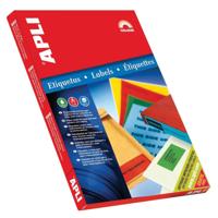 Apli Gekleurde etiketten ft 70 x 37 mm (b x h), blauw, 2.400 stuks, 24 per blad - thumbnail