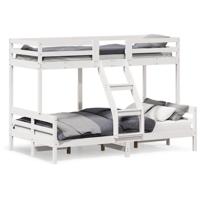 Stapelbed massief grenenhout wit 90x200/120x200 cm - thumbnail