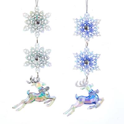 Ornament plastic sneeuwvlok l13cm Kurt S. Adler - Kurt s adler