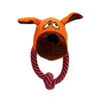 Nobleza Honden piepspeelgoed - Touw met knuffel - thumbnail