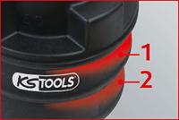 KS Tools 150.2529 2-traps contrastopadapter, 31 x 38 mm - thumbnail