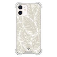 iPhone 12 mini shockproof hoesje - Palmy leaves beige - thumbnail