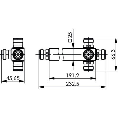 Telegärtner 100025389 100025389 N power splitter 1 stuk(s) Telegärtner 100025389 100025389 N power splitter 1 stuk(s)