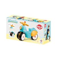 FALK - Strada peuterstep - stille wielen, directioneel stuur met claxon - Blauw en Geel - thumbnail