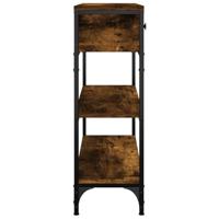 Wandtafel 72,5x25x75 cm bewerkt hout gerookt eikenkleurig - thumbnail