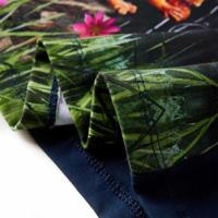 Kinderjurk met lange mouwen hertenprint 104 marineblauw - thumbnail