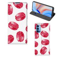 OPPO Reno4 Pro 5G | Flip Style Cover | Pink Macarons - thumbnail