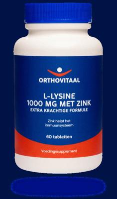 L-Lysine 1000mg met zink 60 Tabletten