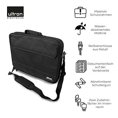 Ultron NB notebooktas 43,2 cm (17 ) Aktetas Zwart