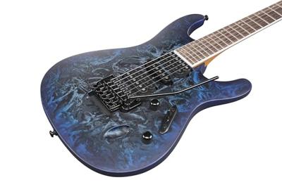 Ibanez S770 Cosmic Blue Frozen Matte elektrische gitaar