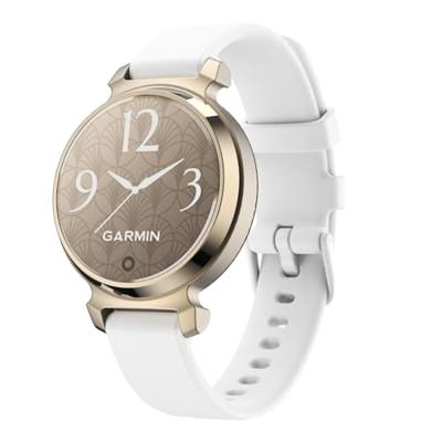 By Qubix - Siliconen bandje - Wit - Compatible met Garmin Lily 2 - Compatible Garmin bandje