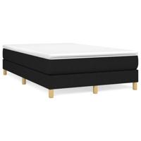 Boxspring met matras stof zwart 120x200 cm - thumbnail