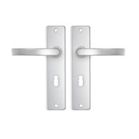 AXA | Binnendeurbeslag | Edge kruk | Blok | SL55 | Aluminium - thumbnail