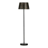WOOOD Vloerlamp Keto - Zwart/Antique Brass - thumbnail