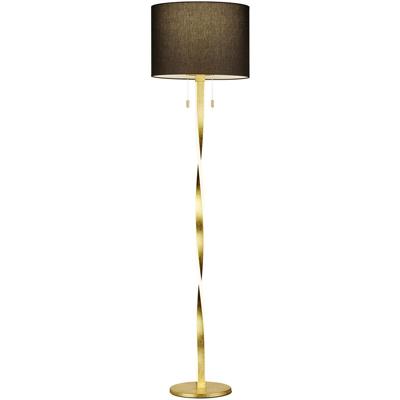 LED Vloerlamp Mat Goud - E27 Fitting 14W - Warm Wit 3000K