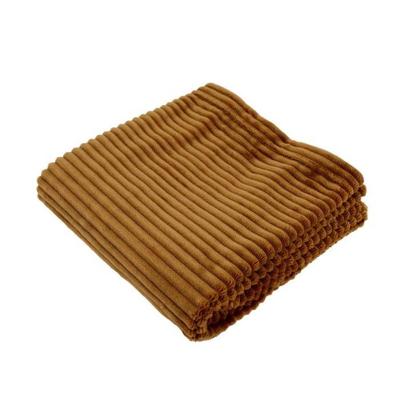 Boudoir deken - DOMIVA - Karamel - 75 x 100 cm - Corduroy, zacht en warm Boudoir deken - DOMIVA - Karamel - 75 x 100 cm - Corduroy, zacht en warm