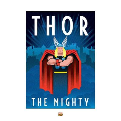 Kunstdruk Marvel - Deco Thor 60x80cm