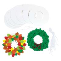 Colorations - kartonnen kransen, 24st. - thumbnail