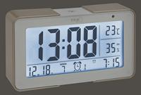 TFA Dostmann 60.2540.53 Wekker Zendergestuurd Goud, Wit Alarmtijden 3 - thumbnail