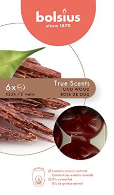 Bolsius waxmelts true scents oud wood 6 stuks