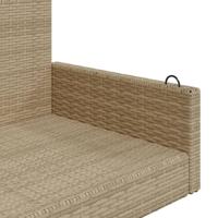 Schommelbank 119x56x48 cm poly rattan beige - thumbnail