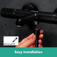 Hansgrohe Ecostat Element Opbouw badthermostaat, mat zwart - thumbnail