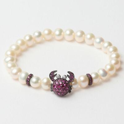 Lancaster JLA-BR-CRAB-5-WH 16 mm Dames armband